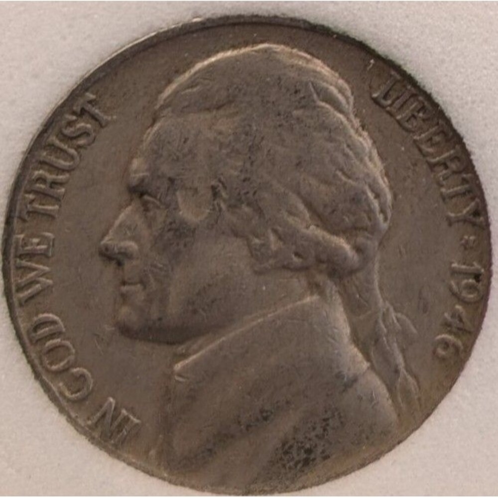 1946‑D Jefferson Nickel • INB Holder • Early Jefferson Series - Picture 4 of 5